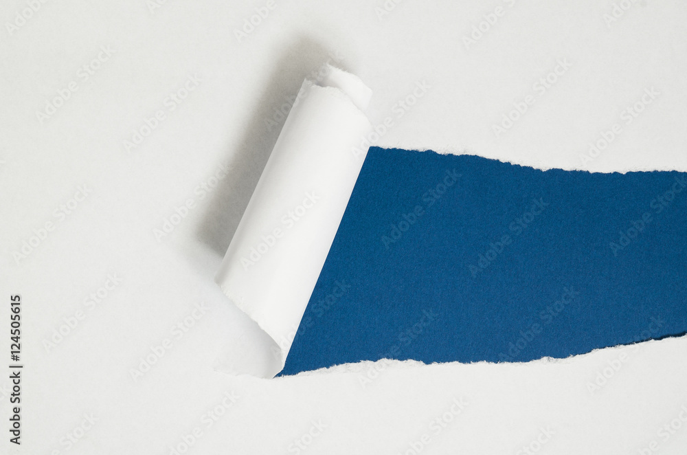 Poster torn blank paper with copy space for text or message