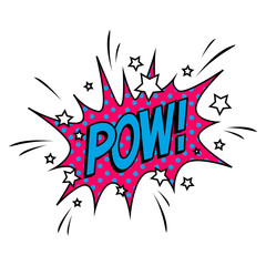 Vector Illustration of a Colorful Cartoon Sound Effect