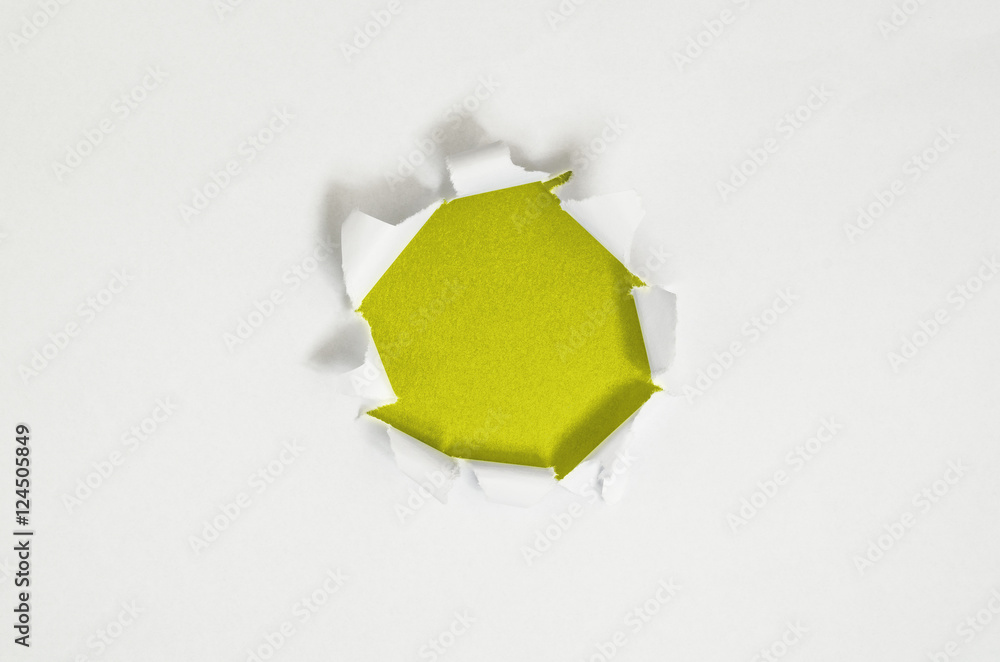 Poster torn blank paper with copy space for text or message