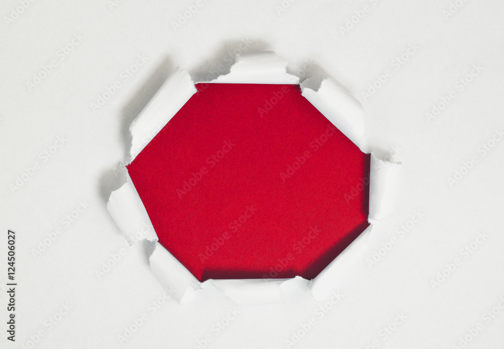 Poster torn blank paper with copy space for text or message