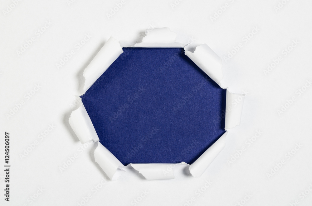 Poster torn blank paper with copy space for text or message
