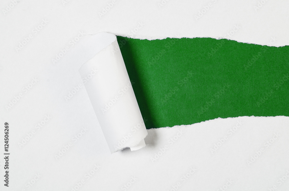 Poster torn blank paper with copy space for text or message