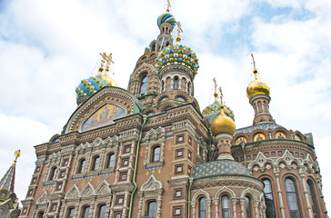 Fototapeta na wymiar Iglesia del Salvador sobre la sangre derramada, San Petersburgo, Rusia