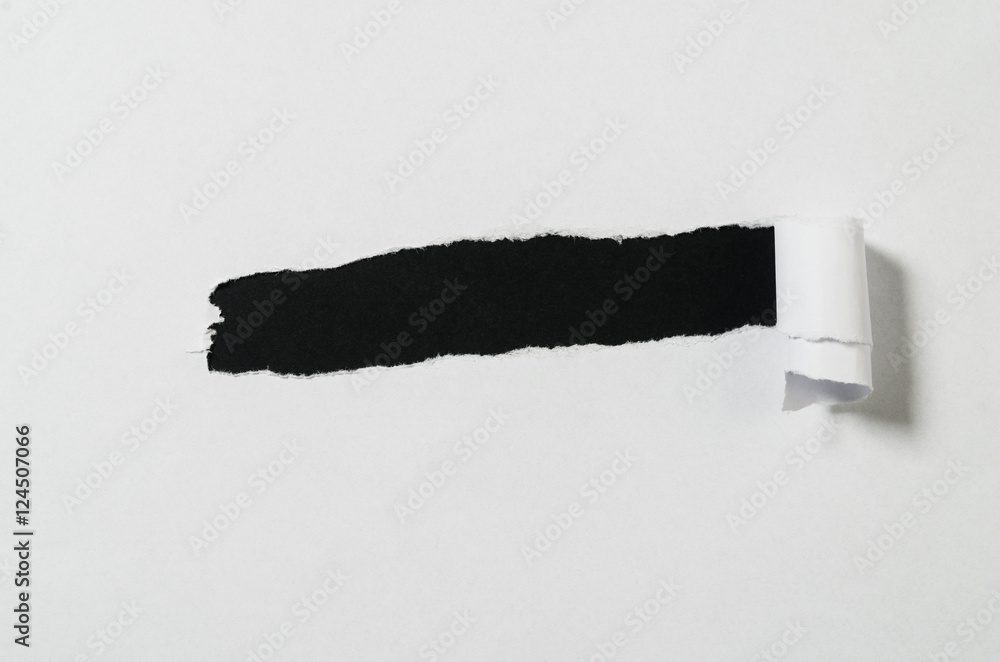 Poster torn blank paper with copy space for text or message