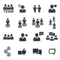 people icon - vector icon set