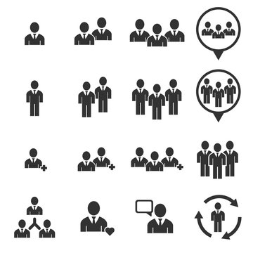 people icon - people vector icon set