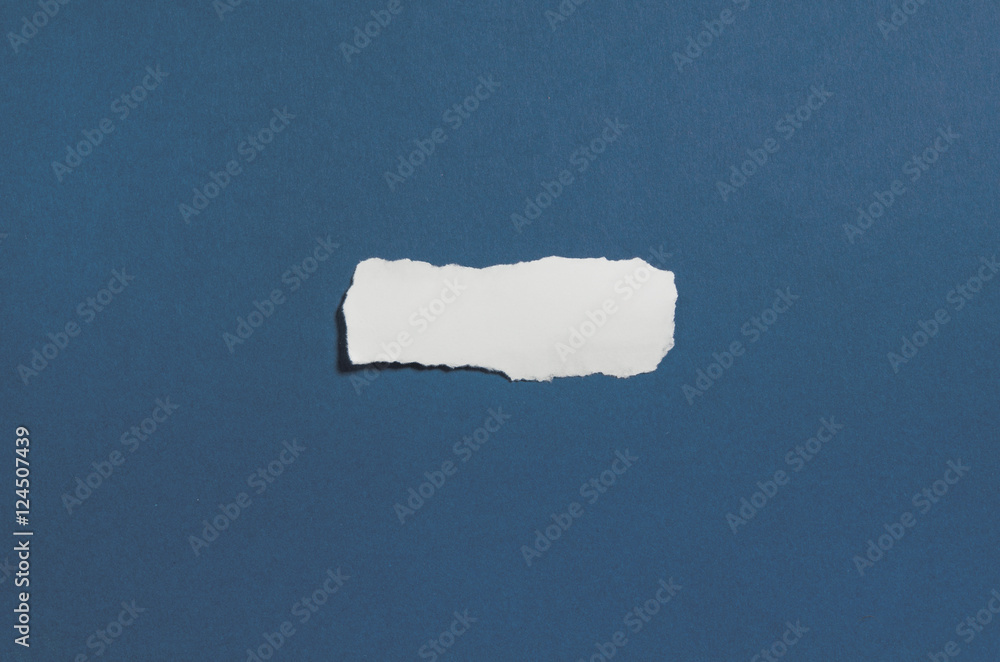 Poster torn blank paper with copy space for text or message