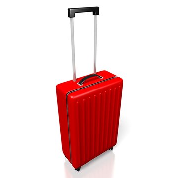 3D suitcase, travel concept
