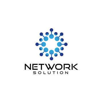 Network Logo Design Vector