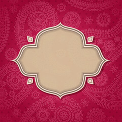 Frame in the Indian style