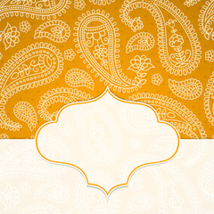 Frame in the Indian style