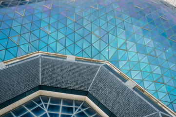 Obraz premium futuristic roof of modern building, Madrid (Spain)