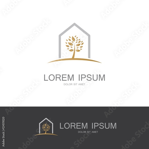 "tree insurance gold logo" fichier vectoriel libre de
