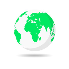 Planet Earth icon. Vector illustration.