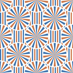 Abstract vector circles seamless pattern