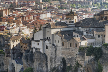 Fototapeta na wymiar Cuenca (Spain), casas colgadas
