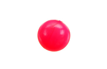 Red ball on white background