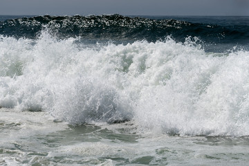 Fototapeta premium Atlantic wave at Portugal coast.