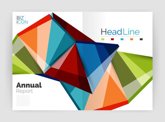 Vector triangle design abstract backgrounds