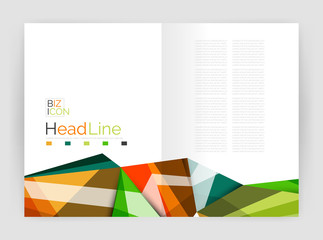 Geometric annual report business template