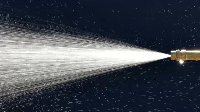 Spray of water from a atomizer high pressure. Background industry.