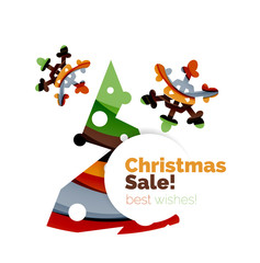 Christmas colorful geometric abstract background