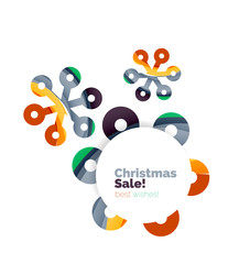 Christmas colorful geometric abstract background