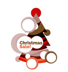 Christmas banner with baubles