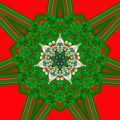 Sfondo con ornamento Natalizio