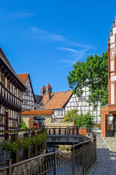 Fachwerkhaus Gasse in Quedlinburg