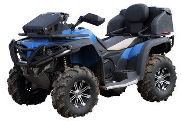Blue Quad bike. © kosanperm