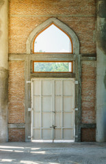 Incomplete brick door