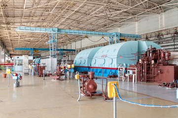 Room for the steam turbines of nuclear power.