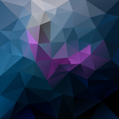 vector abstract irregular polygon background with a triangular pattern in dark blue, purple and violet colors