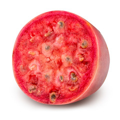 Fototapeta premium Sliced red opuntia isolated on white background