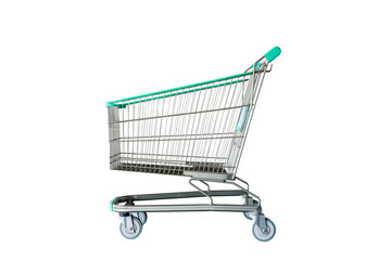 Shopping Cart Isolated On White background with clipping path.