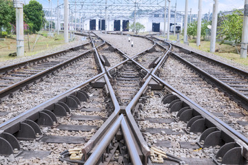 Railroad with switching track