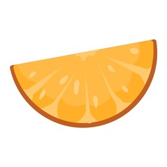 Orange isolated vector illustration.