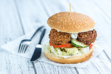 Fresh made Falafel Burger