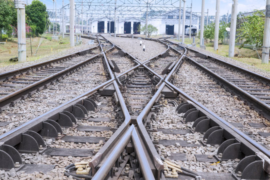 Railroad with switching track