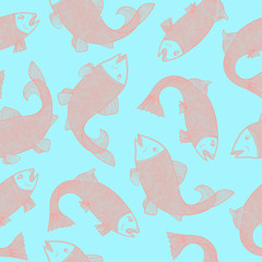 Red fish pattern