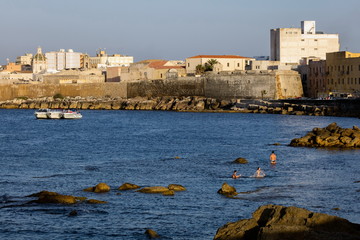 Fototapeta na wymiar Waterfront of Trapani, Sicily