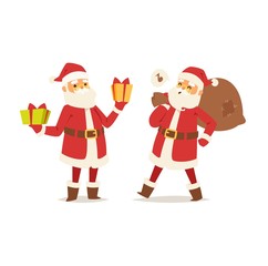 Christmas santa claus vector illustration.