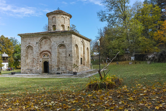 Autumn panorama of Zemen Monastery, Pernik Region, Bulgaria