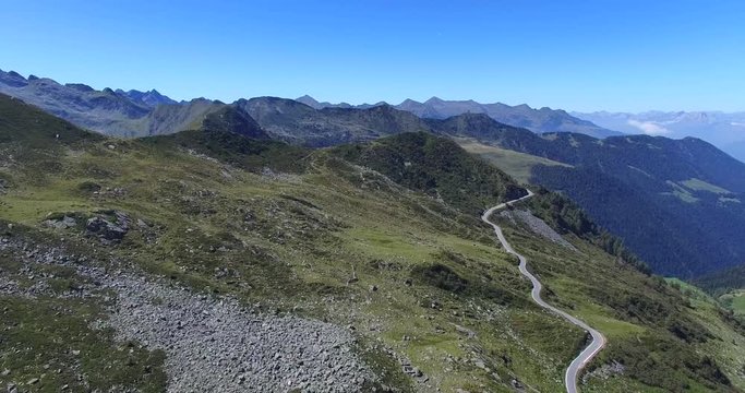 Strada per il Passo San Marco - Vista aerea