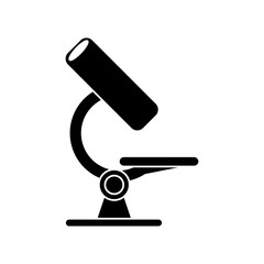 Microscope icon. Science laboratory chemistry and research theme. Isolated design. Vector illustration