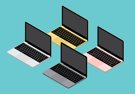 Laptop-Illustrationen