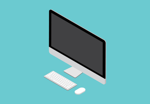 Illustration Ordinateur de bureau