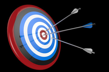  target and arrows on background