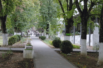 дорога в сквере. Адыгея